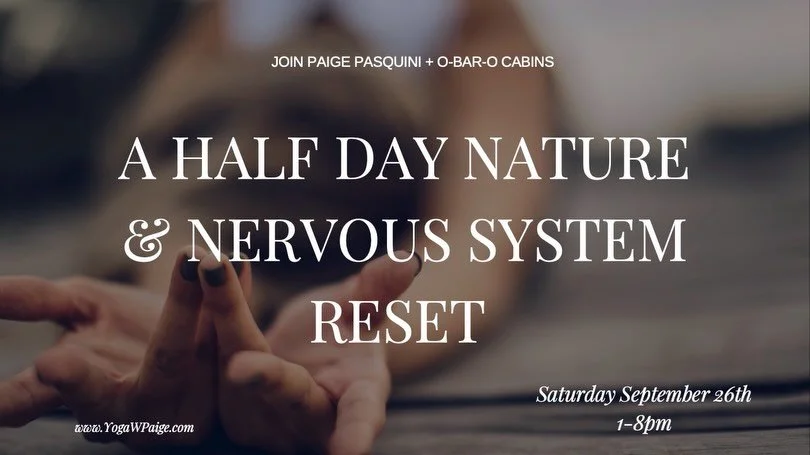 When was the last time you gave yourself 7 hours with no agenda, except to reconnect with yourself? ✨

🍂I have created a Half-Day Nature &amp; Nervous System Retreat just for that! 

Tucked away along the Florida River designed to help you slow down