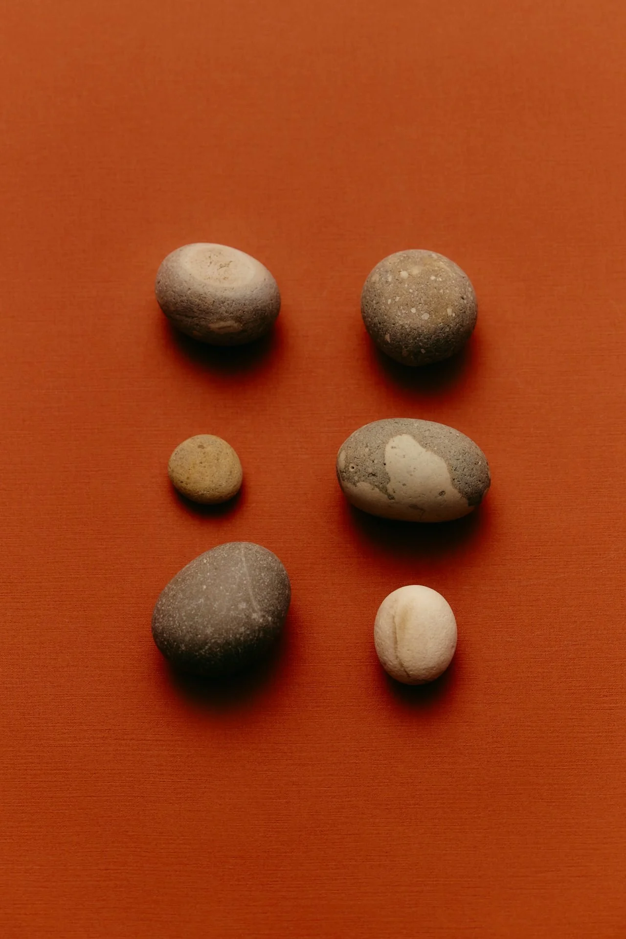 Arrangement of rocks to contemplate