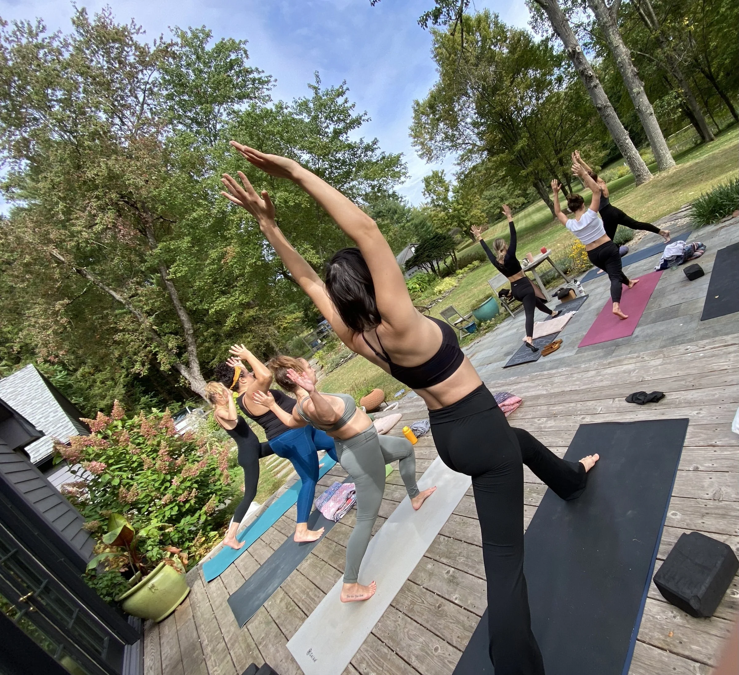 Rosemary Dorsett Yoga outdoor retreat