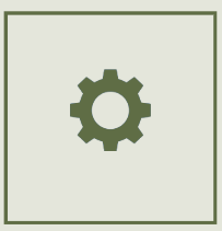 Icon of a gear or cogwheel.