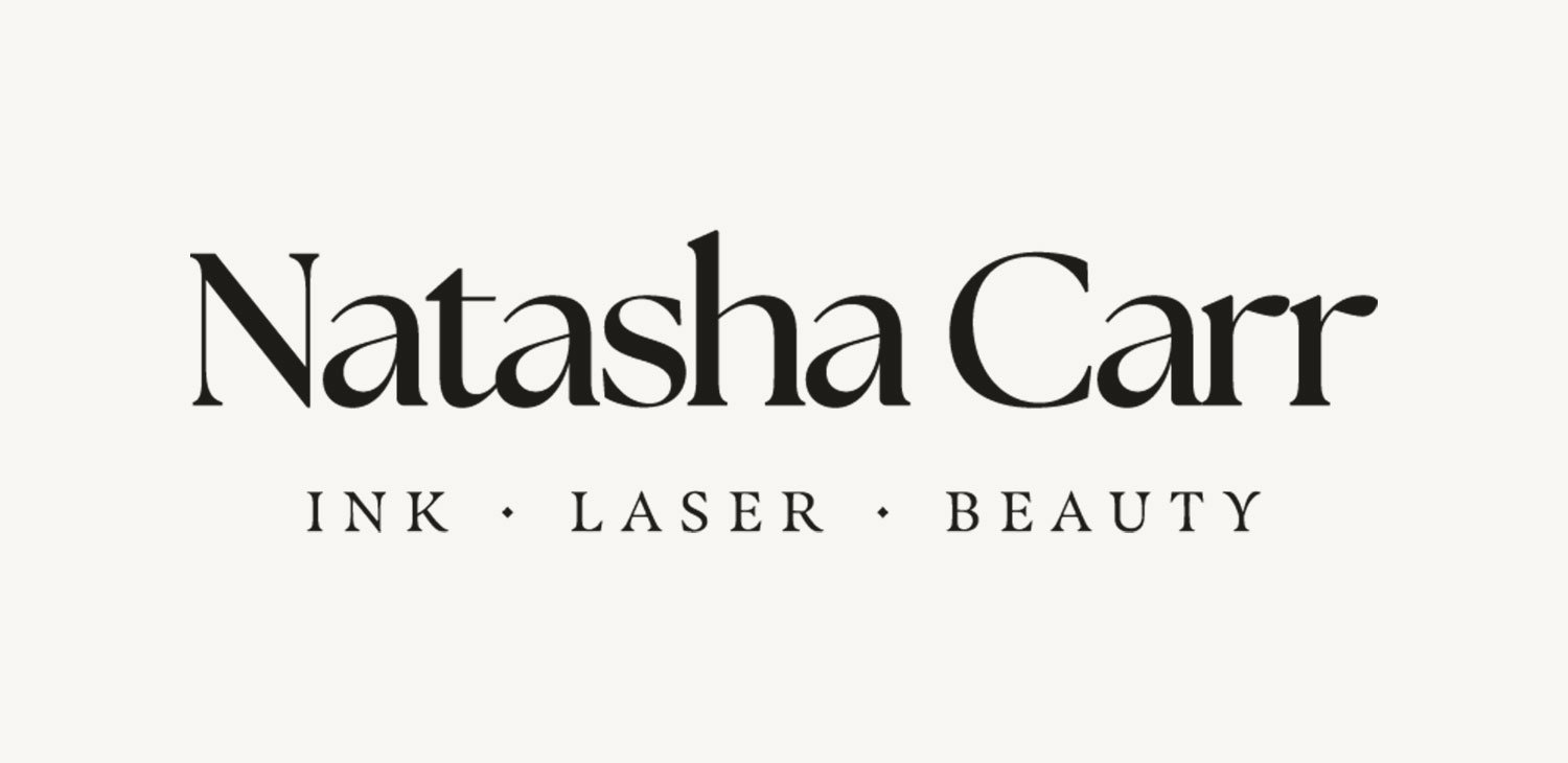 Logo for Natasha Carr, a business offering ink, laser, and beauty services.