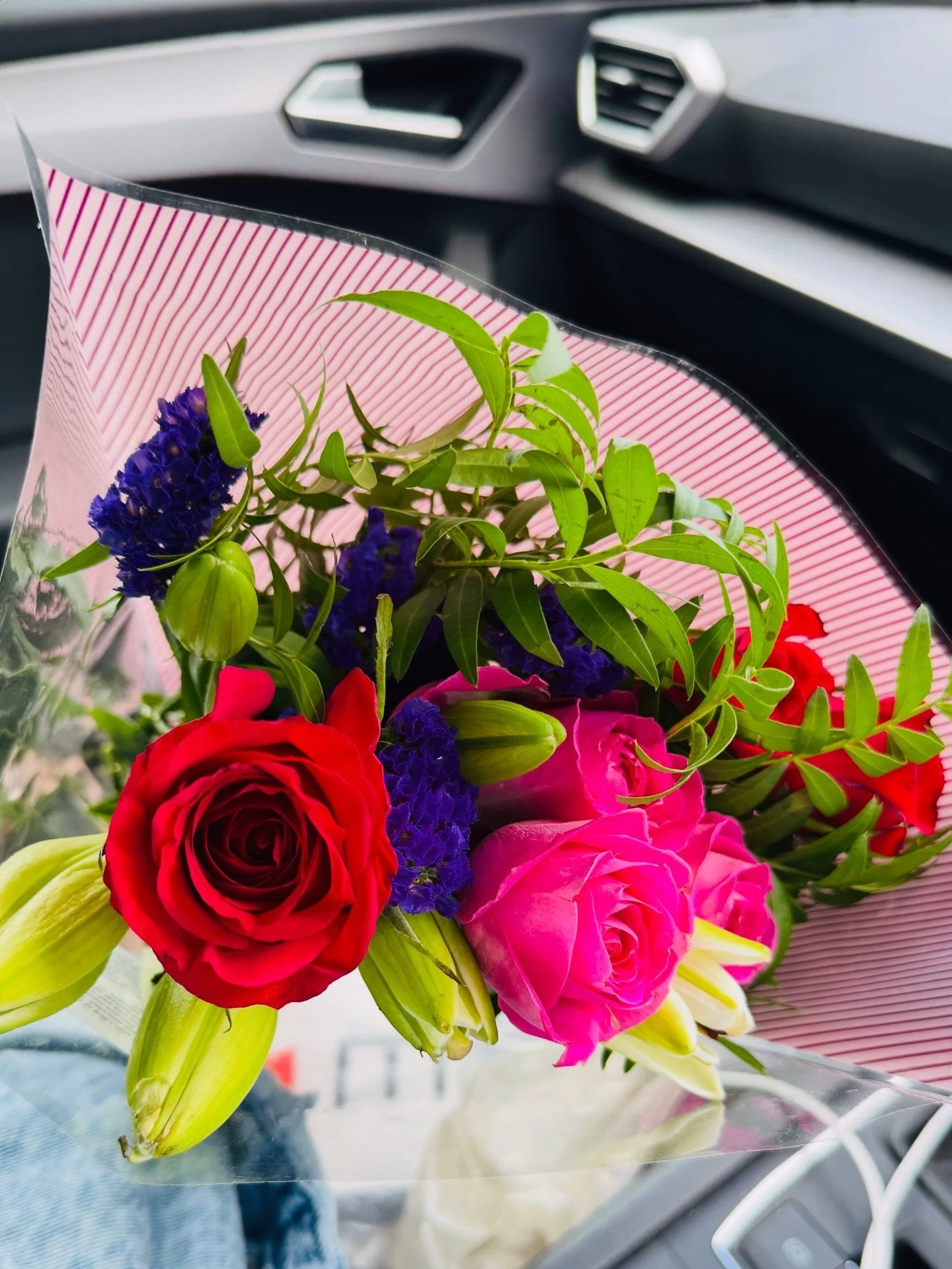 A colourful bouquet of birthday flowers that inspired the Bloom Loudly brand identity concept created by PMDN Creative.