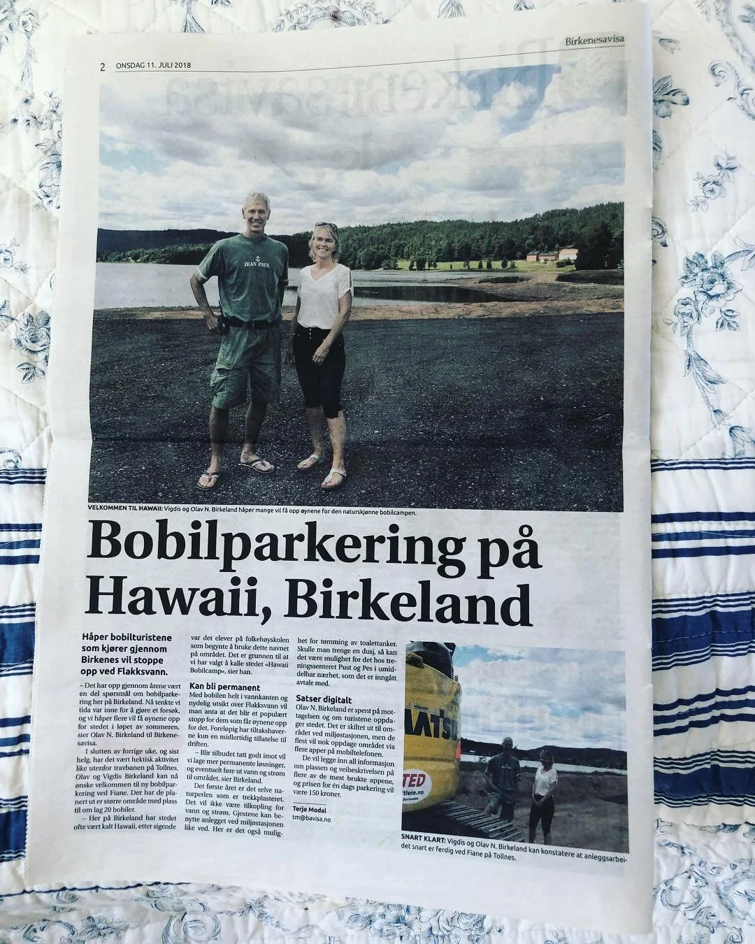 Vi er i Birkenes- avisa!