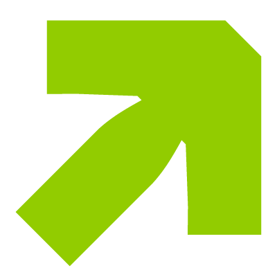 Green arrow pointing upward and to the right.