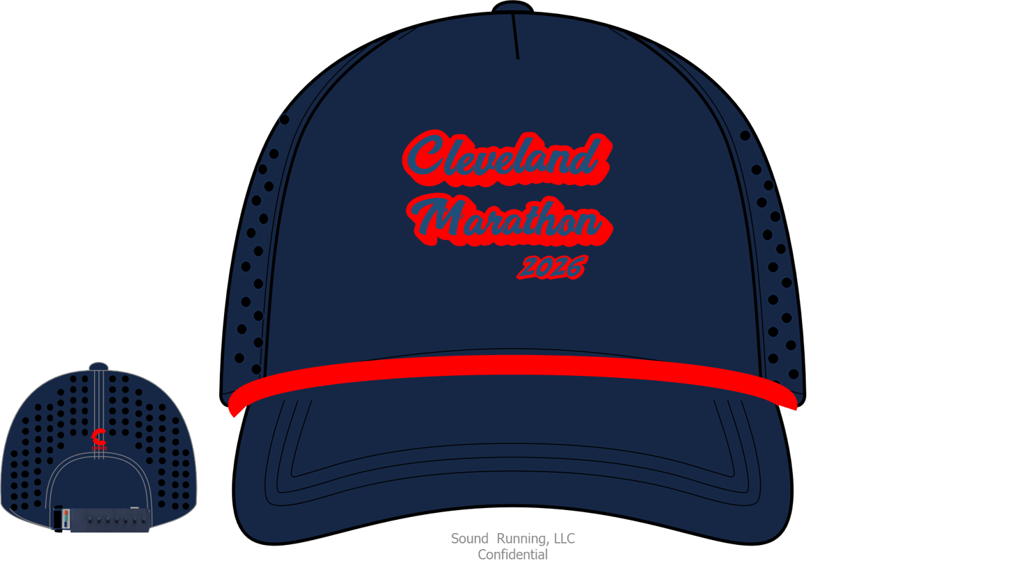 Cleveland Marathon Blue  Hat