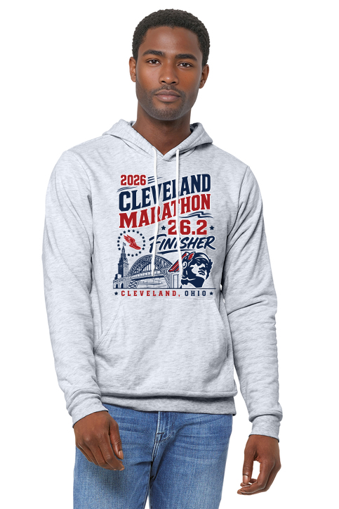 26.2  FINISHER LIGHT GREY HOODIE