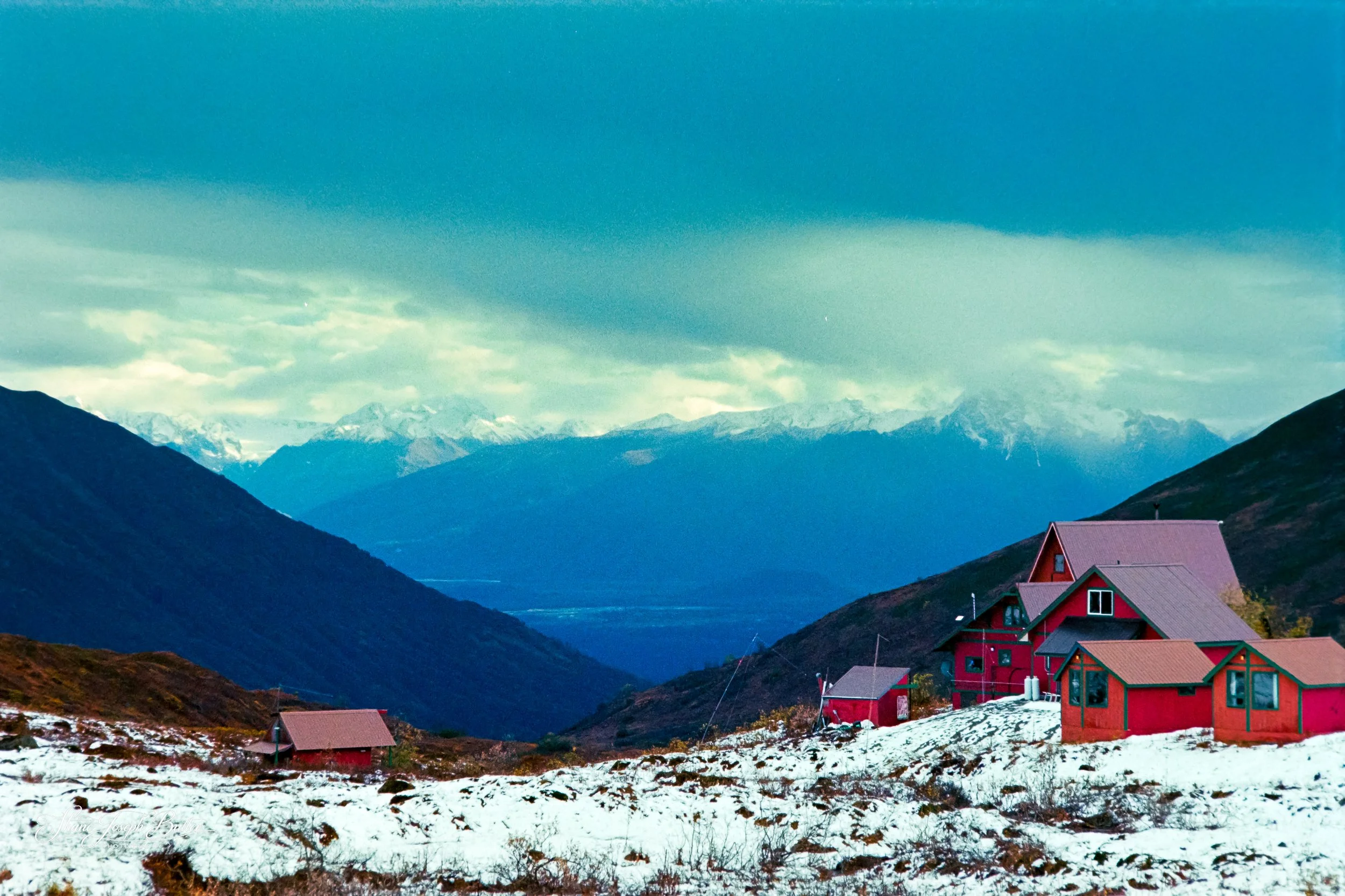 Cabins of Hatcher Pass looking down in the Matanuska Valley. Pioneer Peak in the distance.

Shot with Nikon N2020 35mm Film