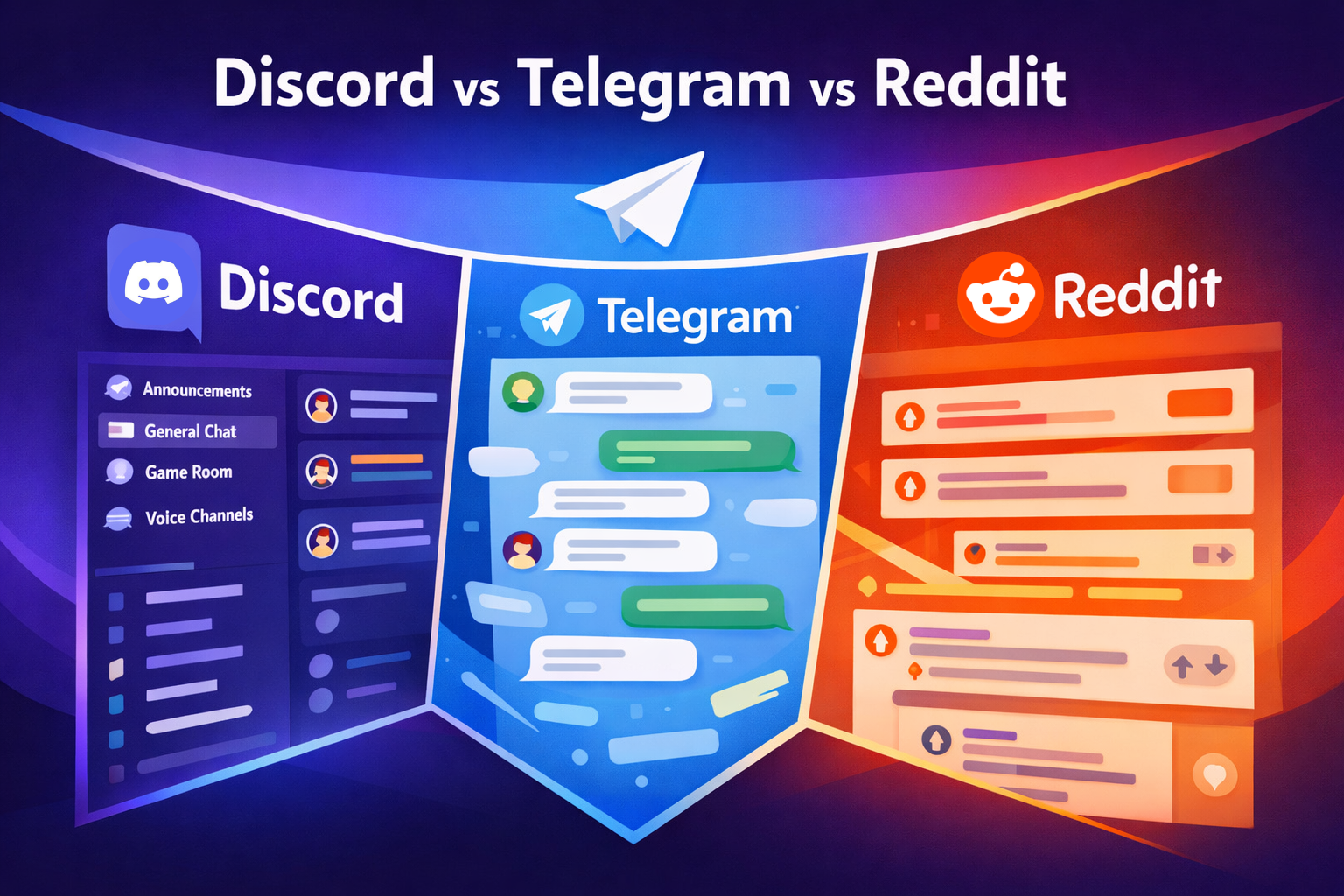 Discord vs Telegram vs Reddit: Where Should You Build Your Community?