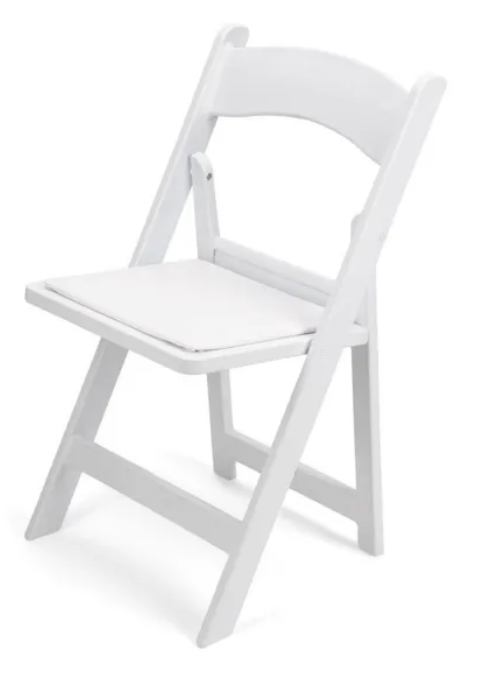 White Resin Chair 