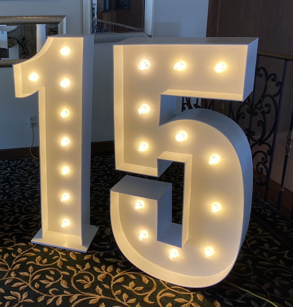 Marquee letters and numbers
$75