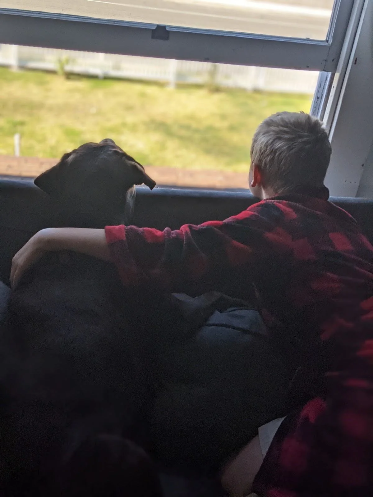 our old california house with my son and dog.jpg