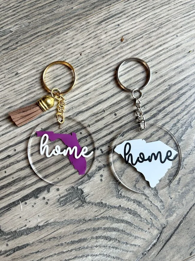 Home State Custom Acrylic Keychain