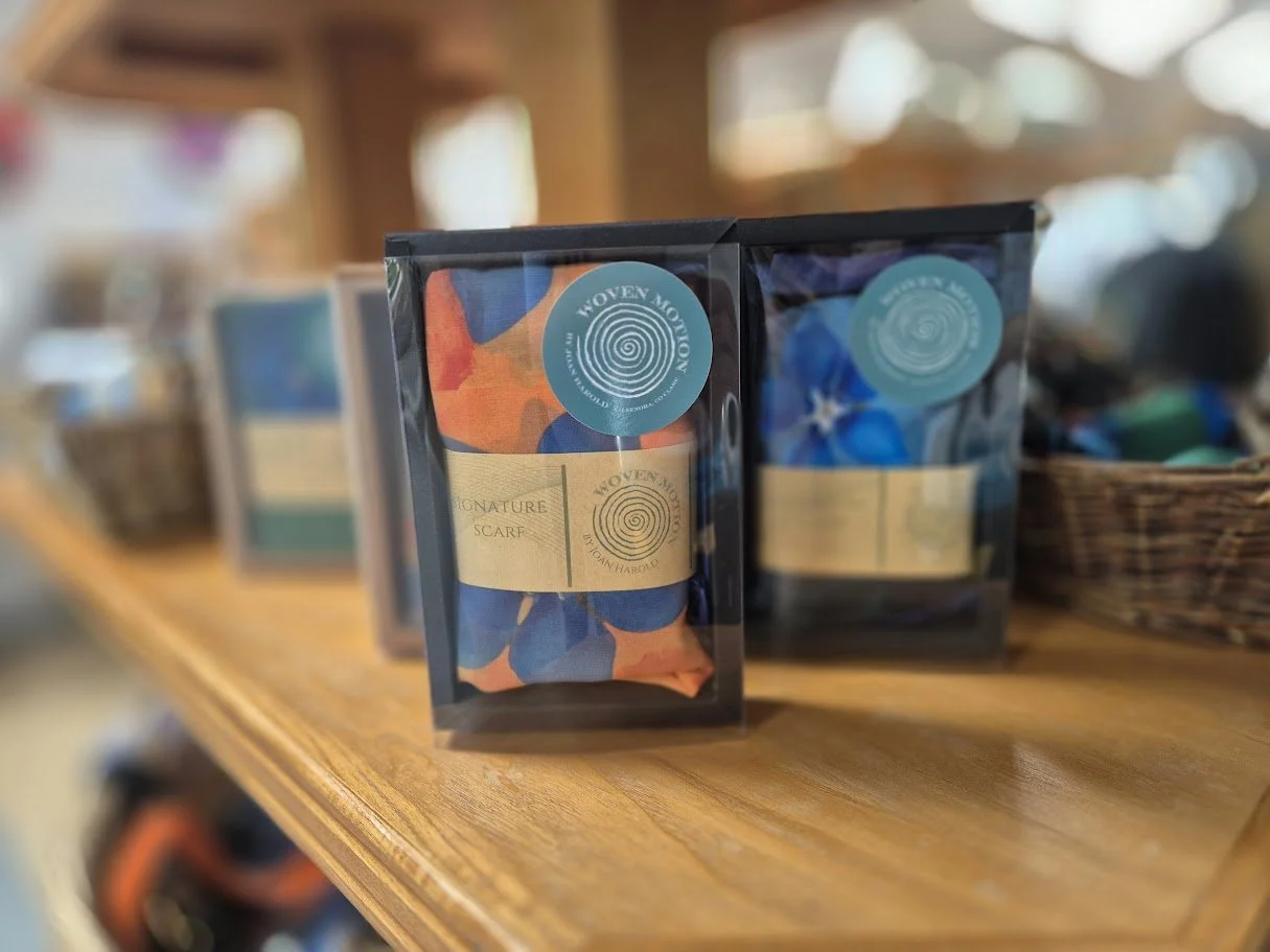 Woven Motion Burren Gentian Scarves - Medium