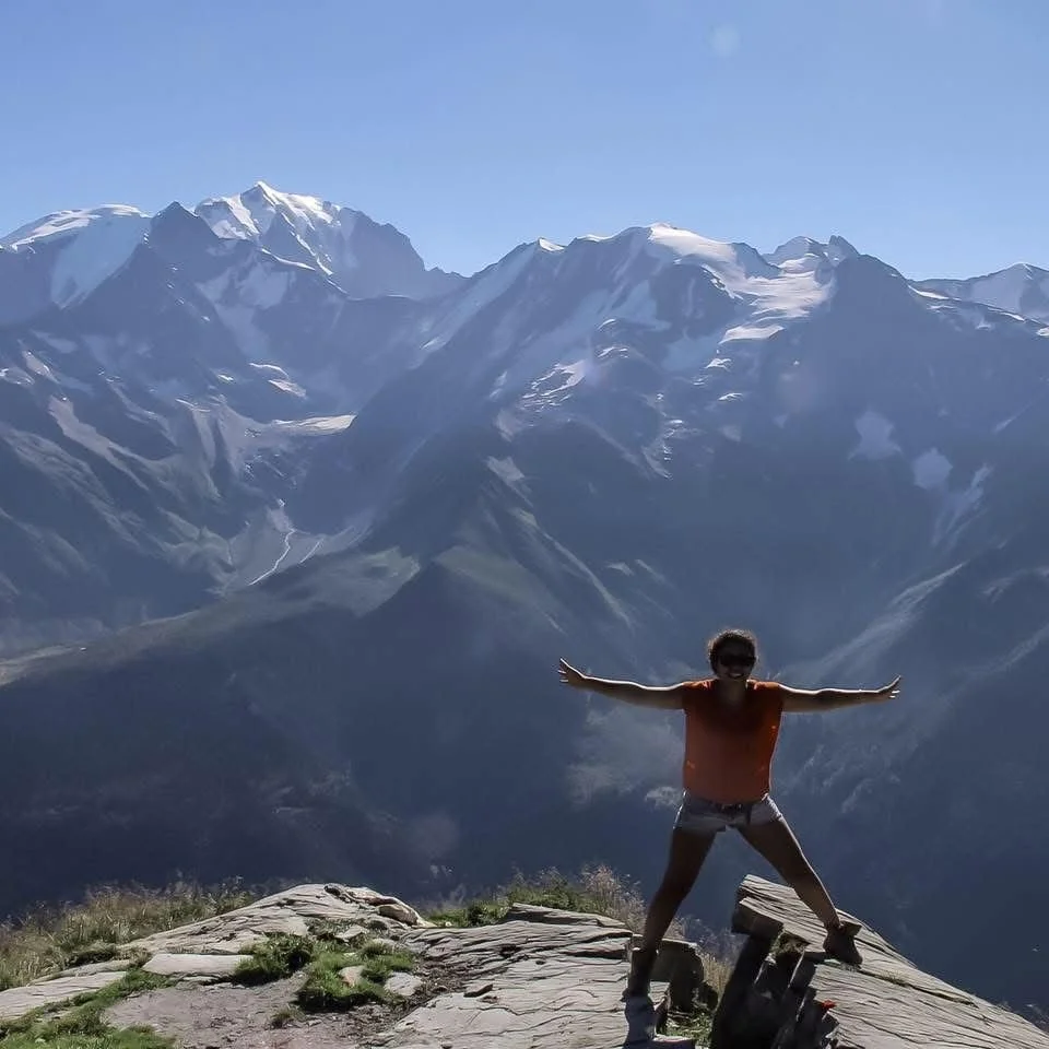 Dina Standing on Mountain