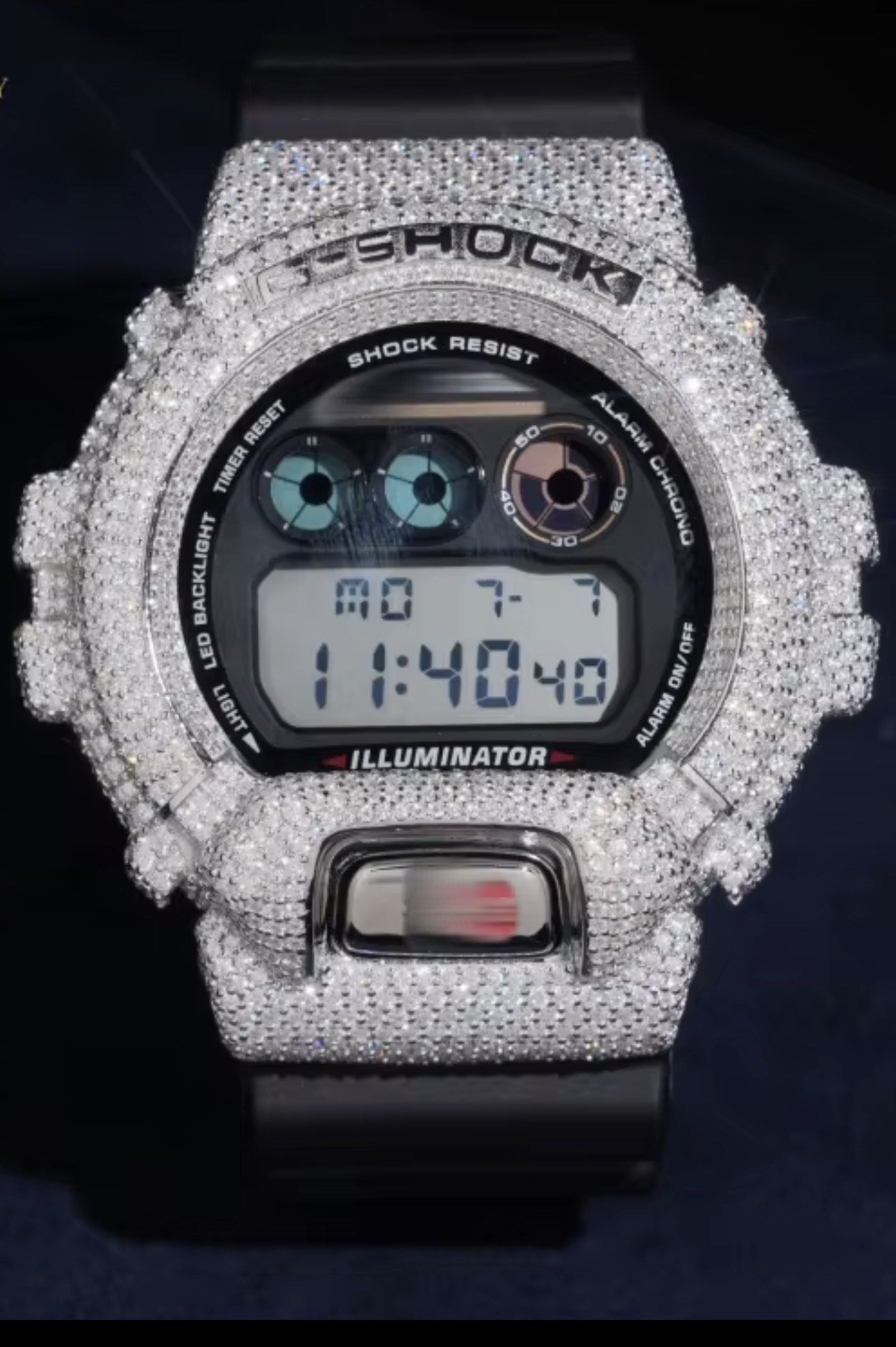 VVS STYLE 2CT ICED OUT GSHOCK