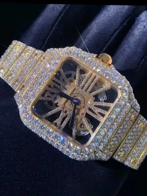 Luxury Iced-Finished Skeleton Santos Large