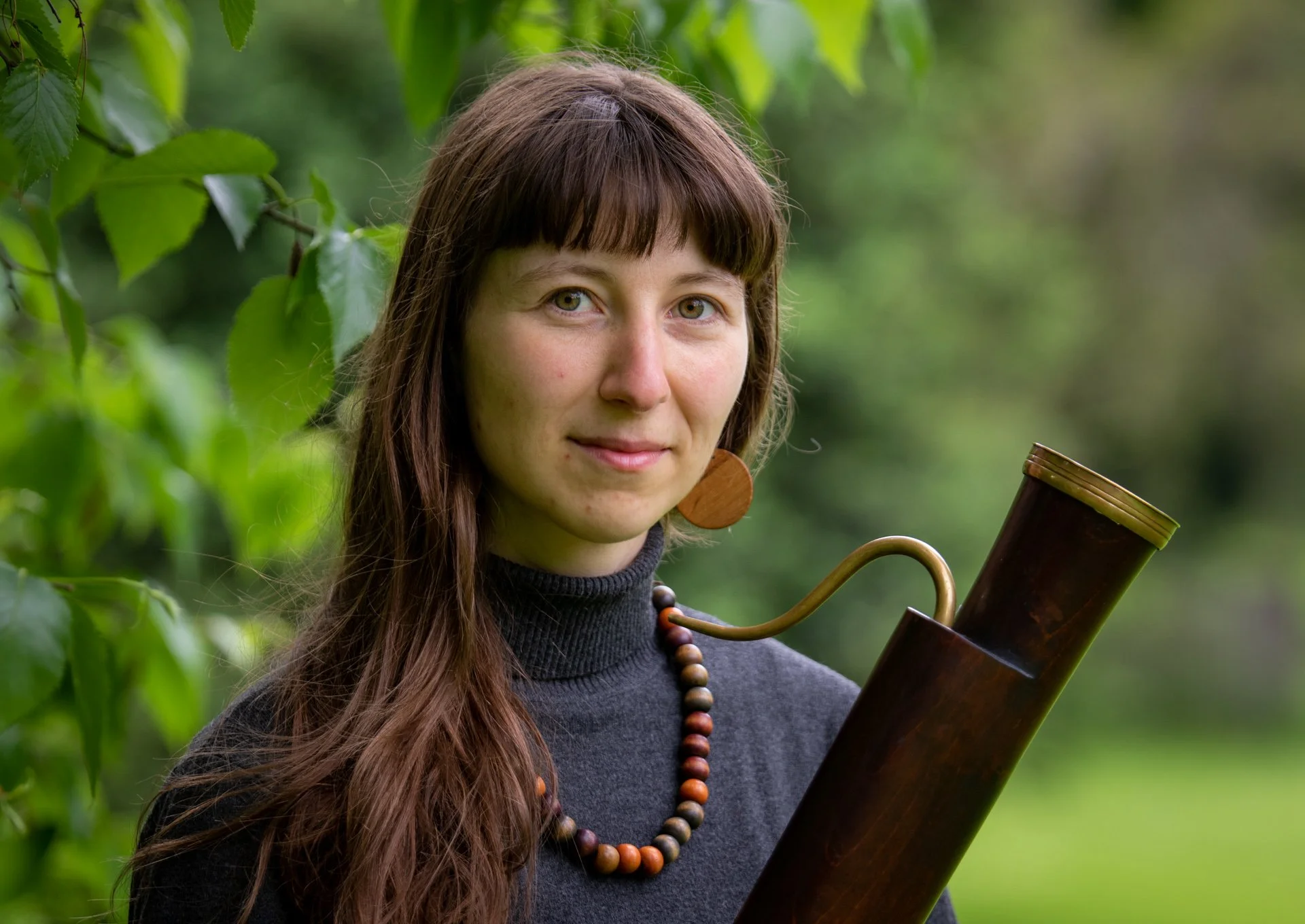 Melissa Sandel spielt Fagotte und Blockflöte.