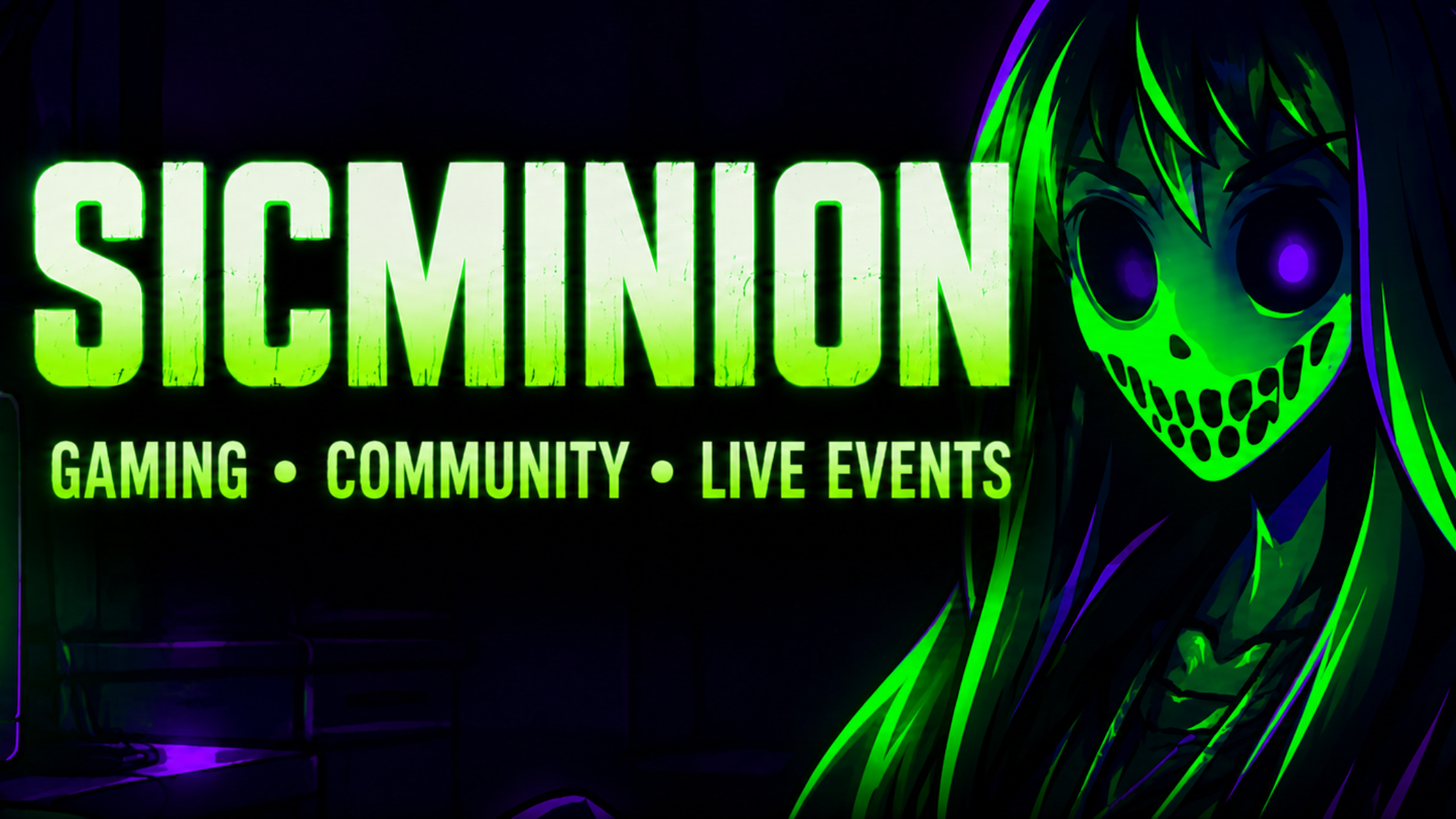 Sicminion conventions and events page featuring gaming convention coverage and creator meetups