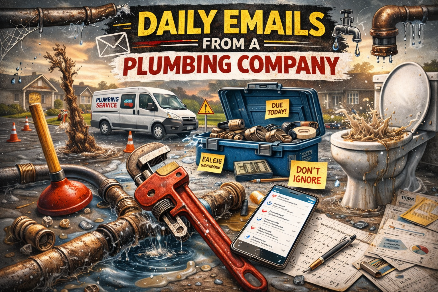 Daily Emails Ideas for a Plumber