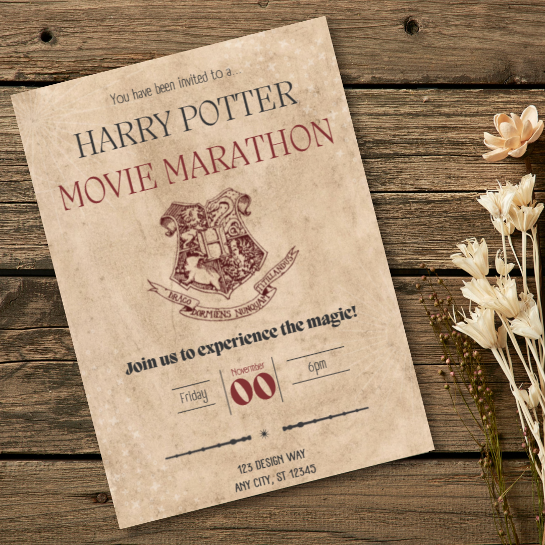 Harry Potter Invitation