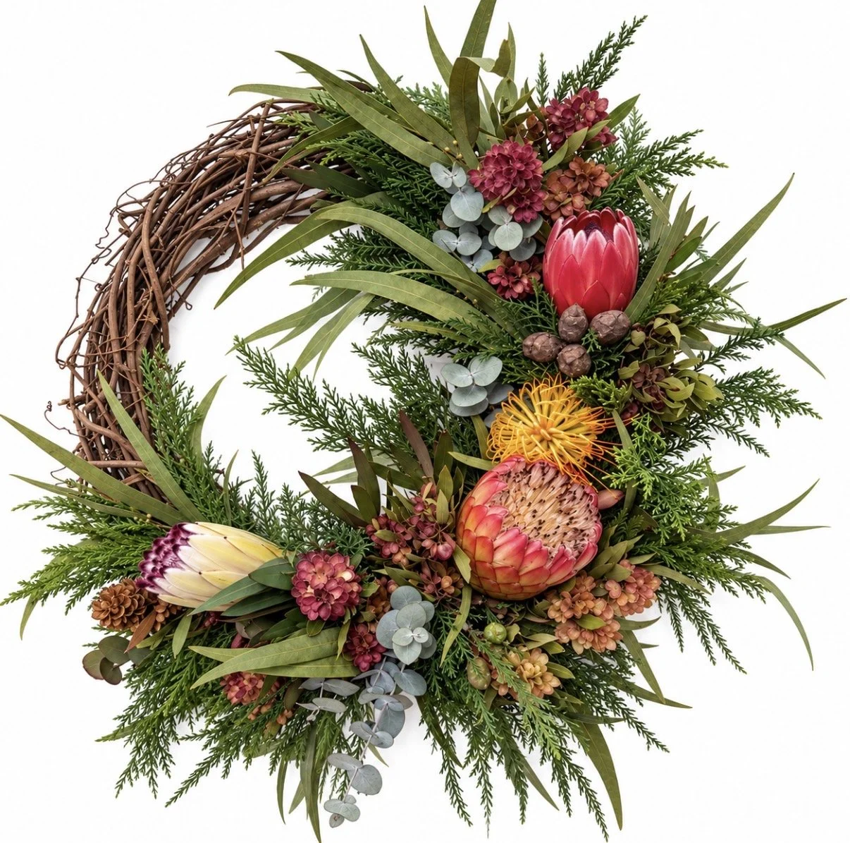 Harvest Protea Wreath