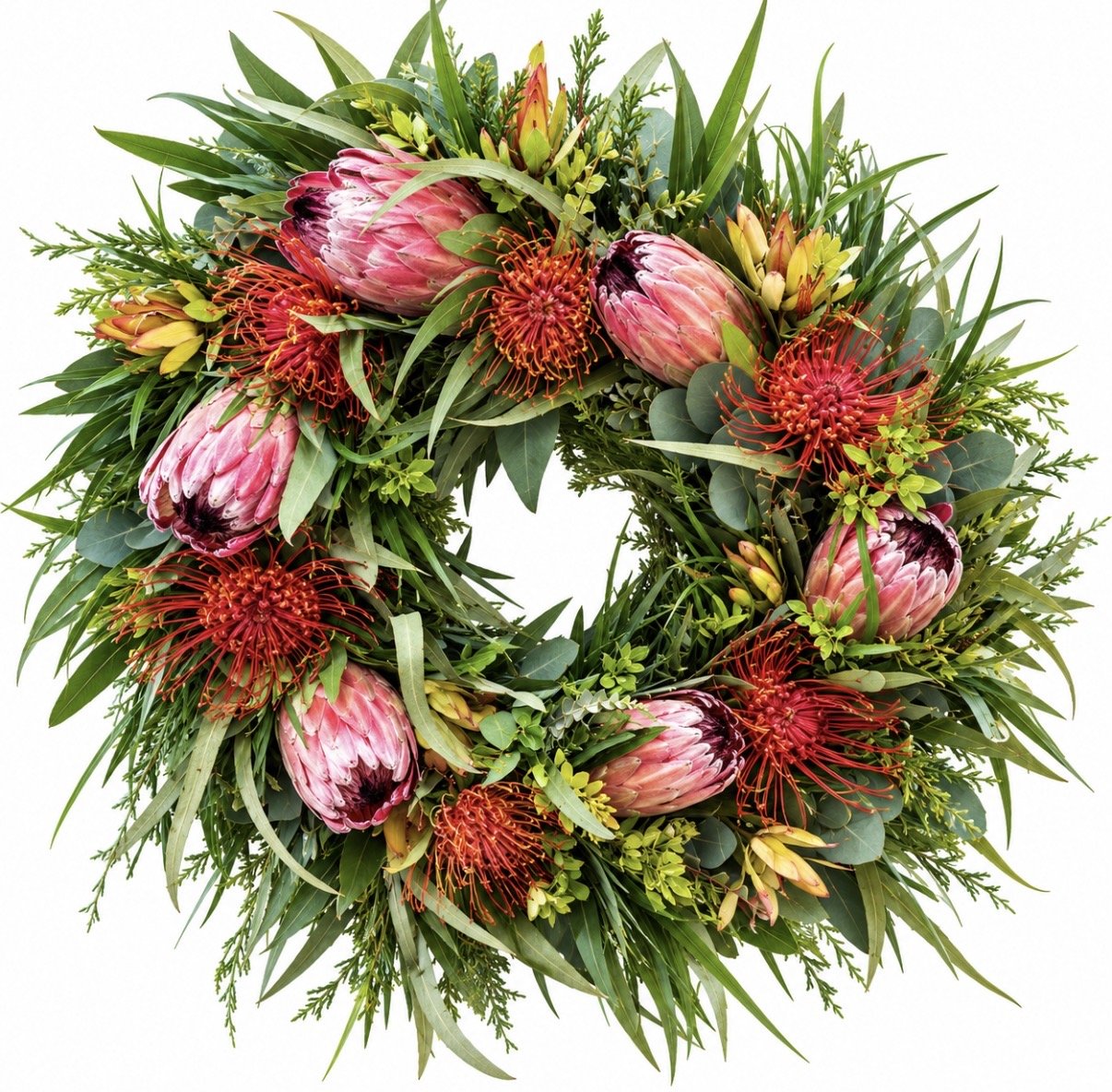Classic Protea Wreath