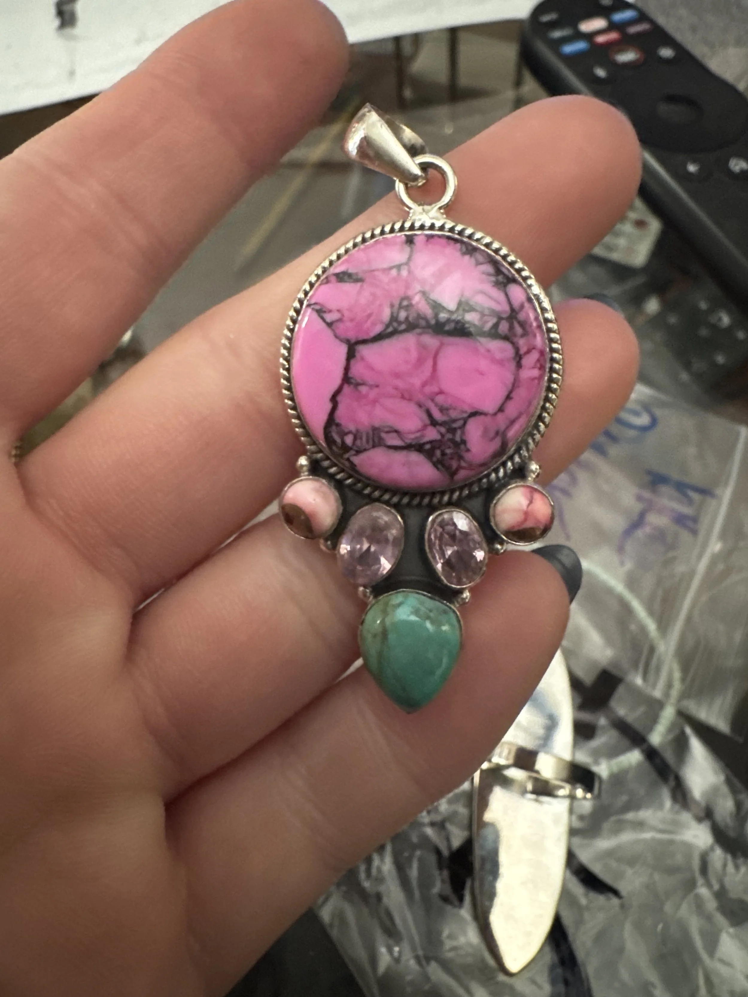 Rose Dahlia Pendant