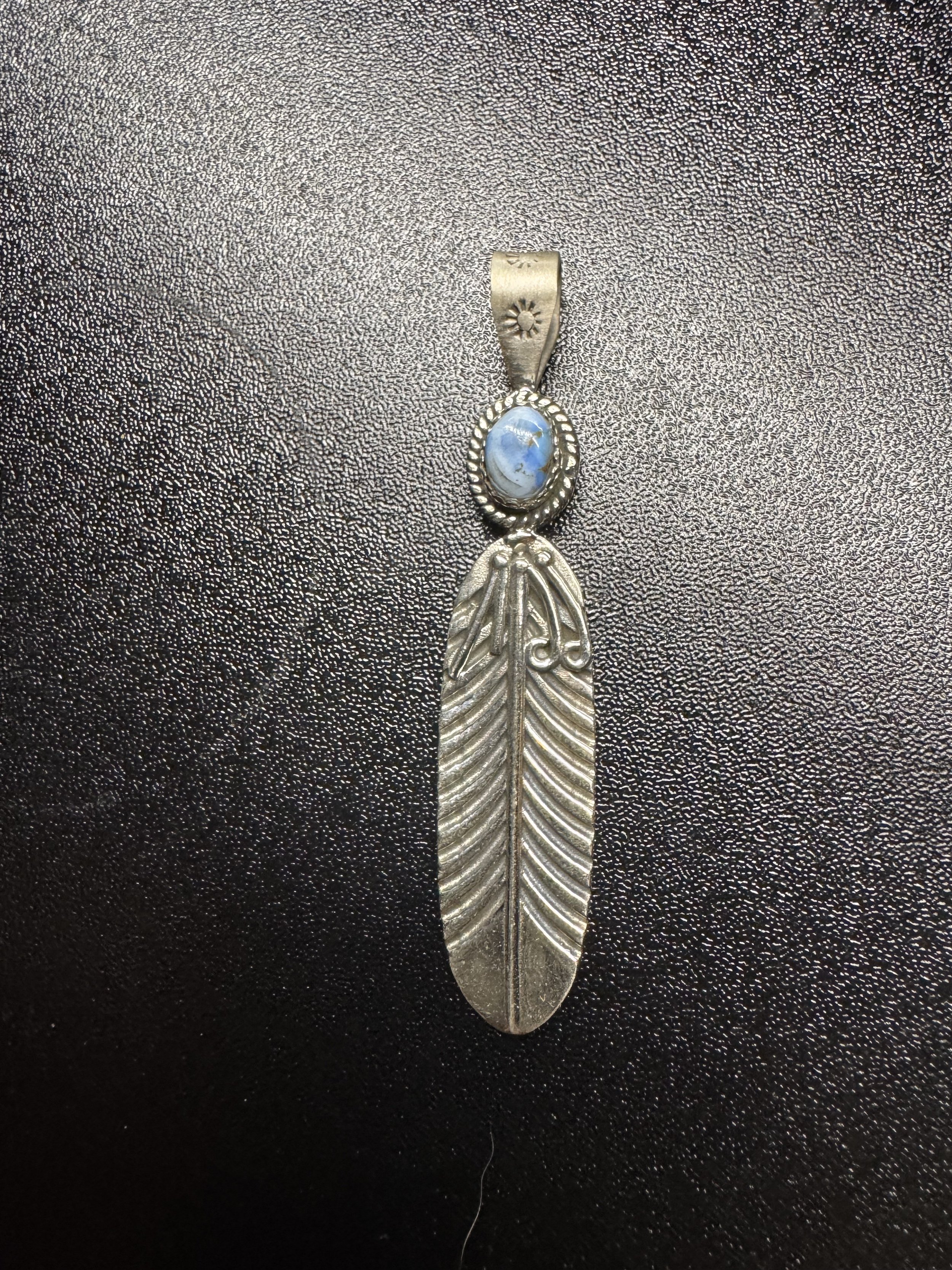 Golden Hills Feather Pendant