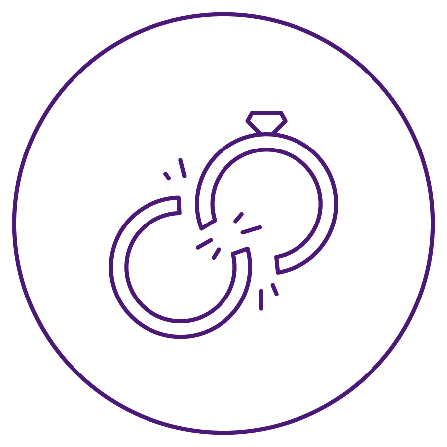 Geometric drawing of an outline square with sections divided by vertical, horizontal, and diagonal lines.