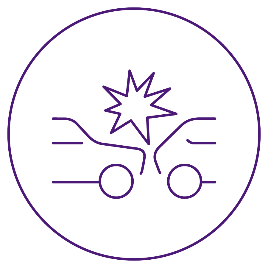 Geometric drawing of an outline square with sections divided by vertical, horizontal, and diagonal lines.