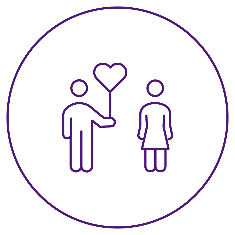 Geometric drawing of an outline square with sections divided by vertical, horizontal, and diagonal lines.