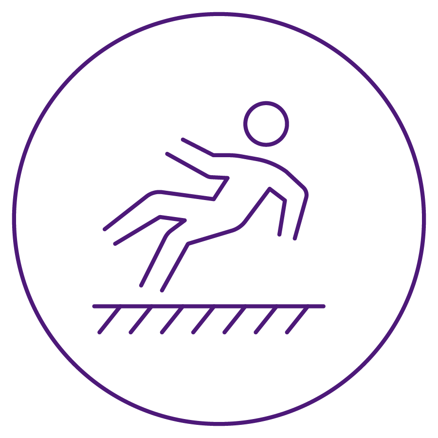 Geometric drawing of an outline square with sections divided by vertical, horizontal, and circle lines.