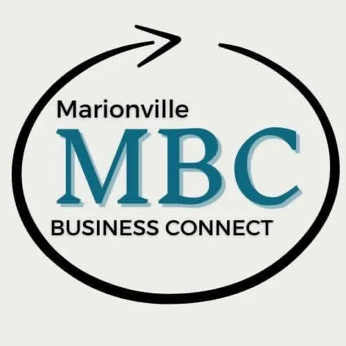 Logo for Marionville MBC Business Connect with a circular arrow around the text.