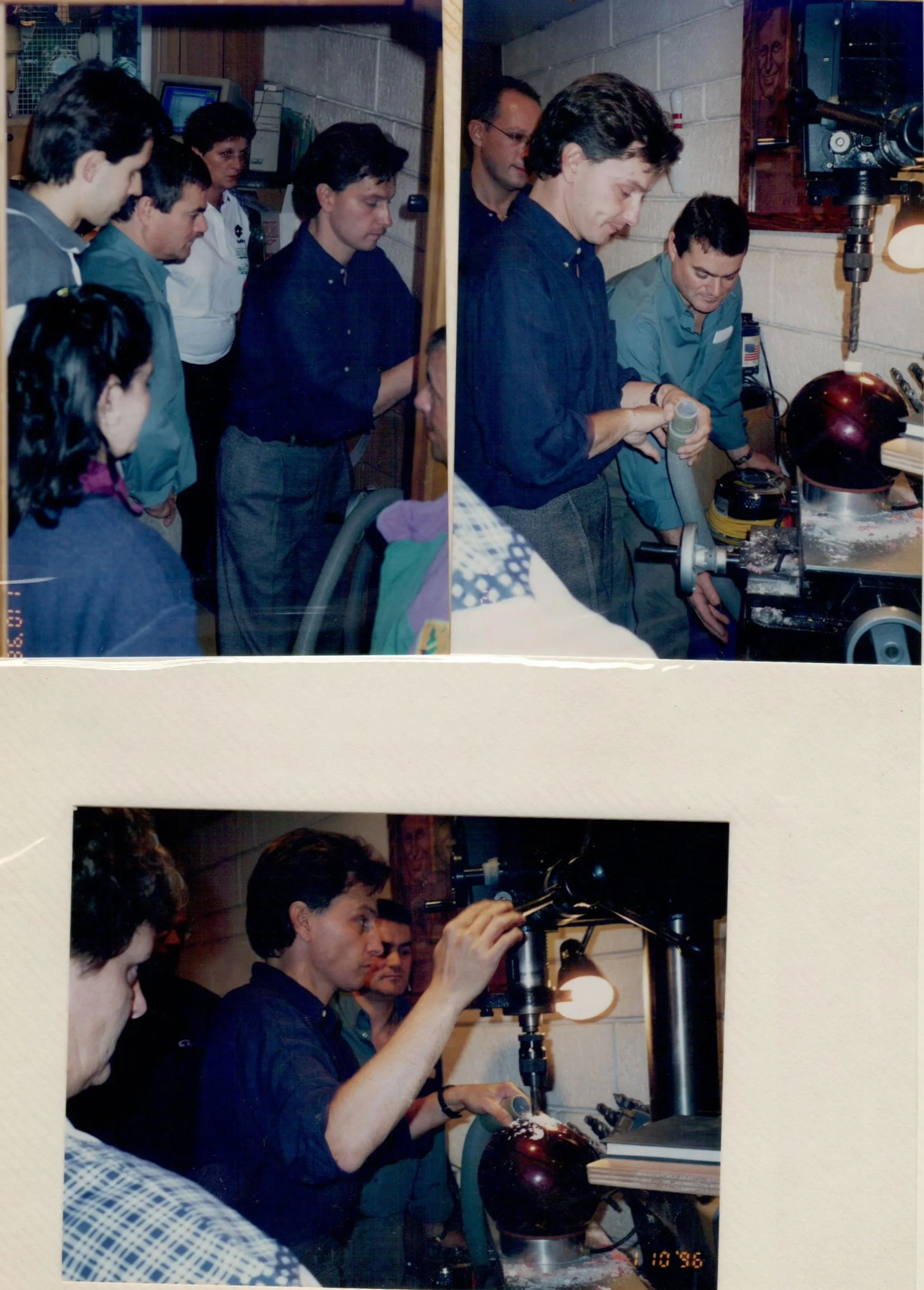 Drilling balls in Paris, France 1997