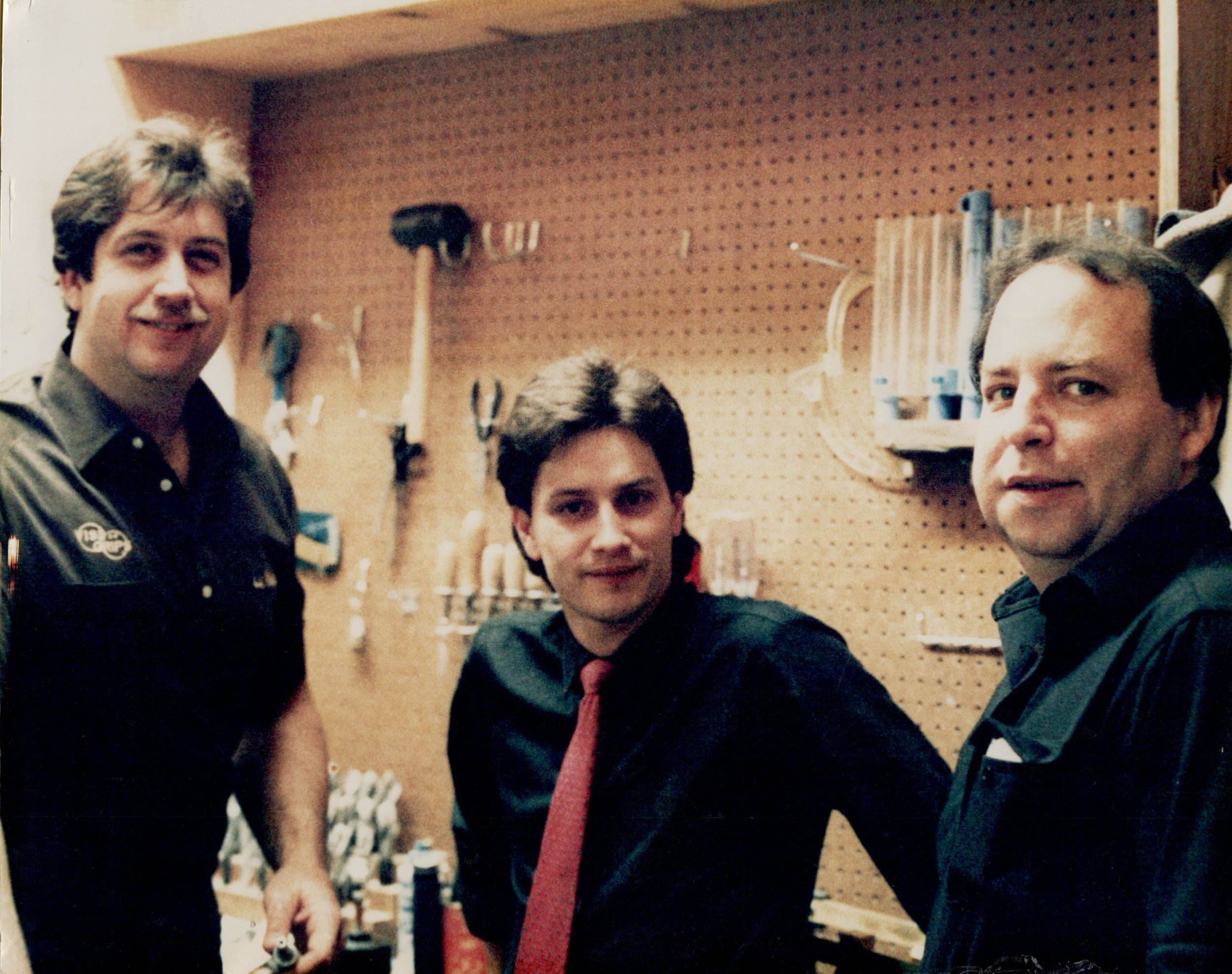 Drilling a ball for Mark Roth and good friend Steve Cook of new company Vise Grips .jpg