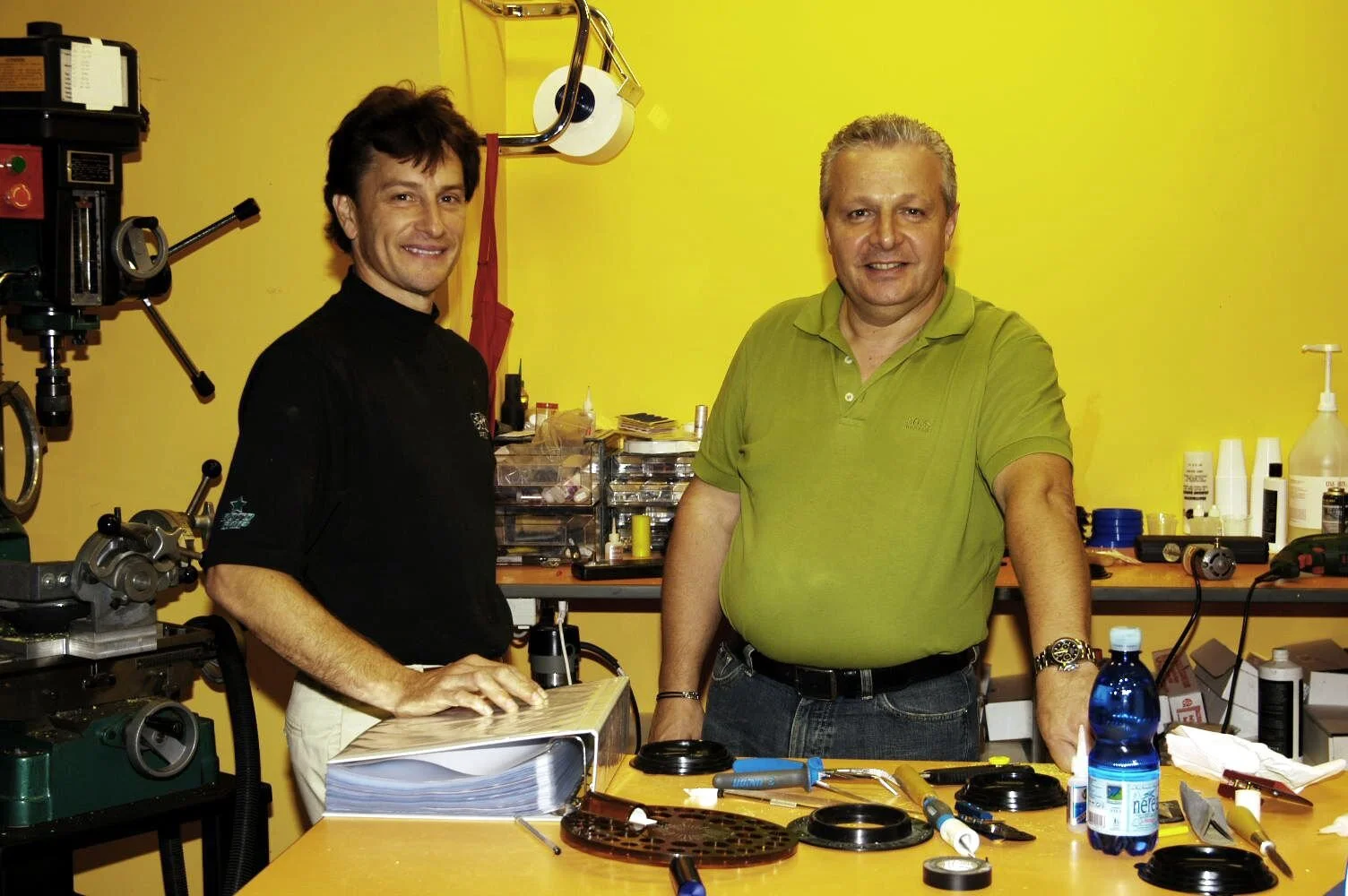 Peter with good friend Adriano Santi at San Marino Open.JPEG