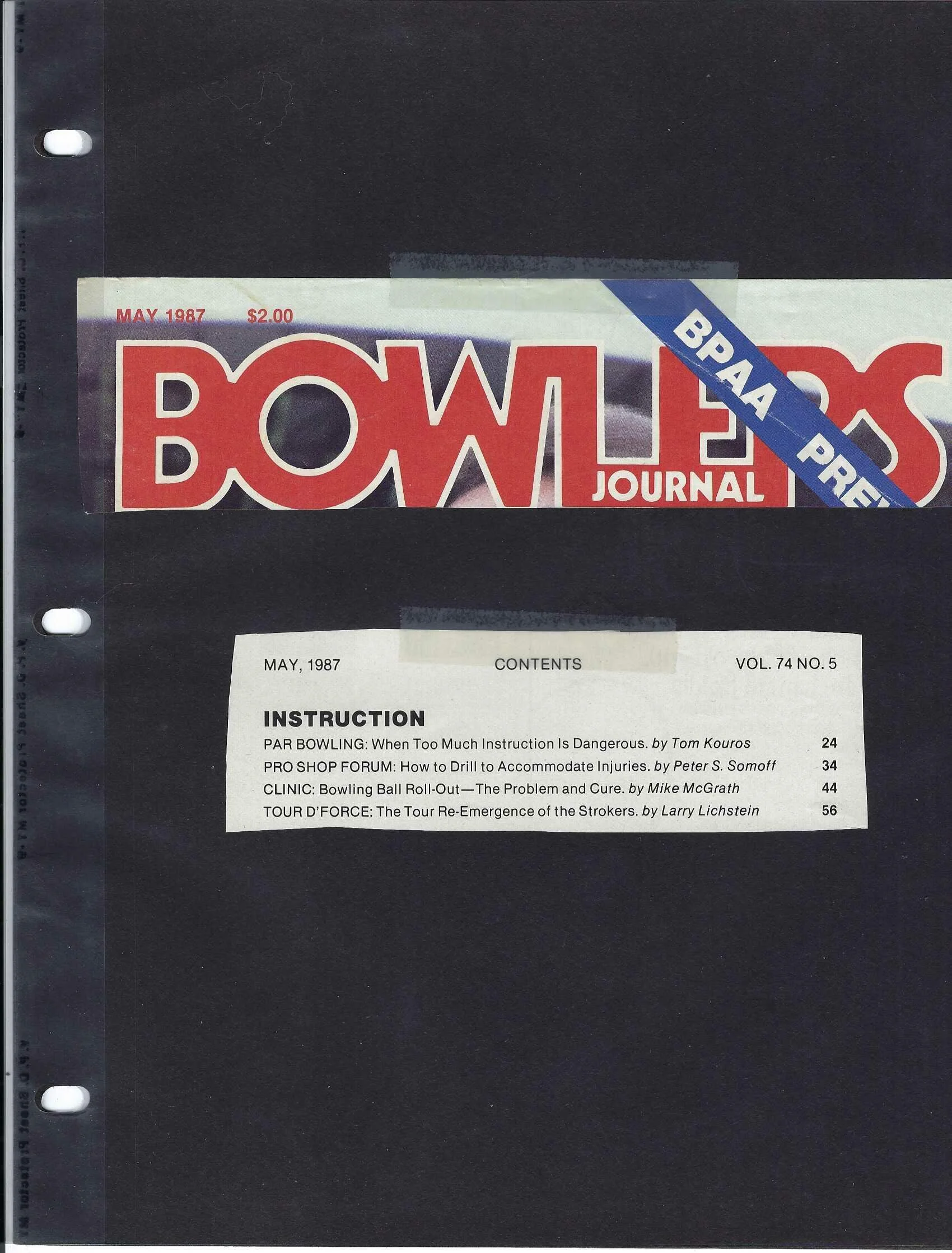 
First ever article Bowlers Journal 1987 .jpg