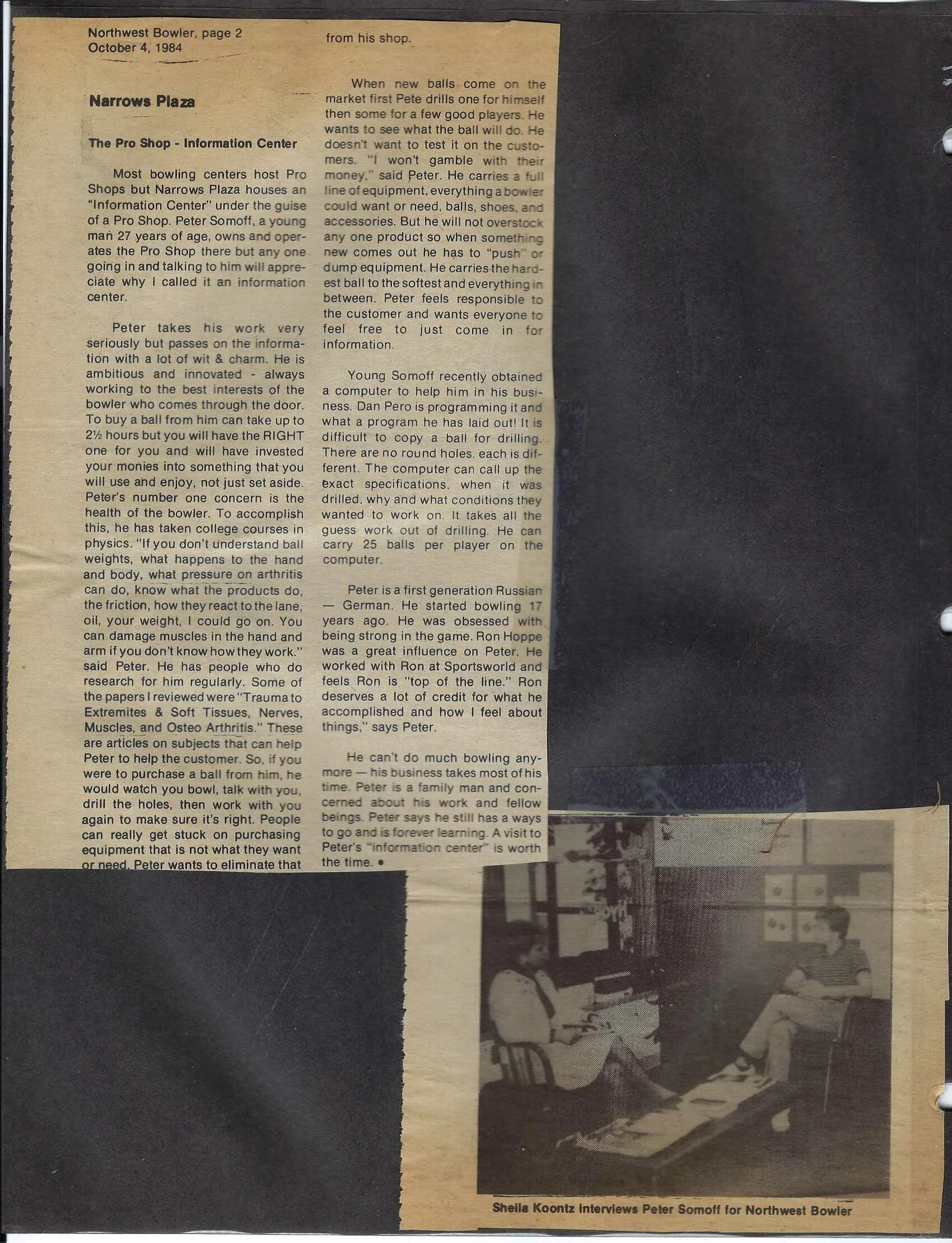 
First Inter view Northwest Bowler 1984 .jpg
