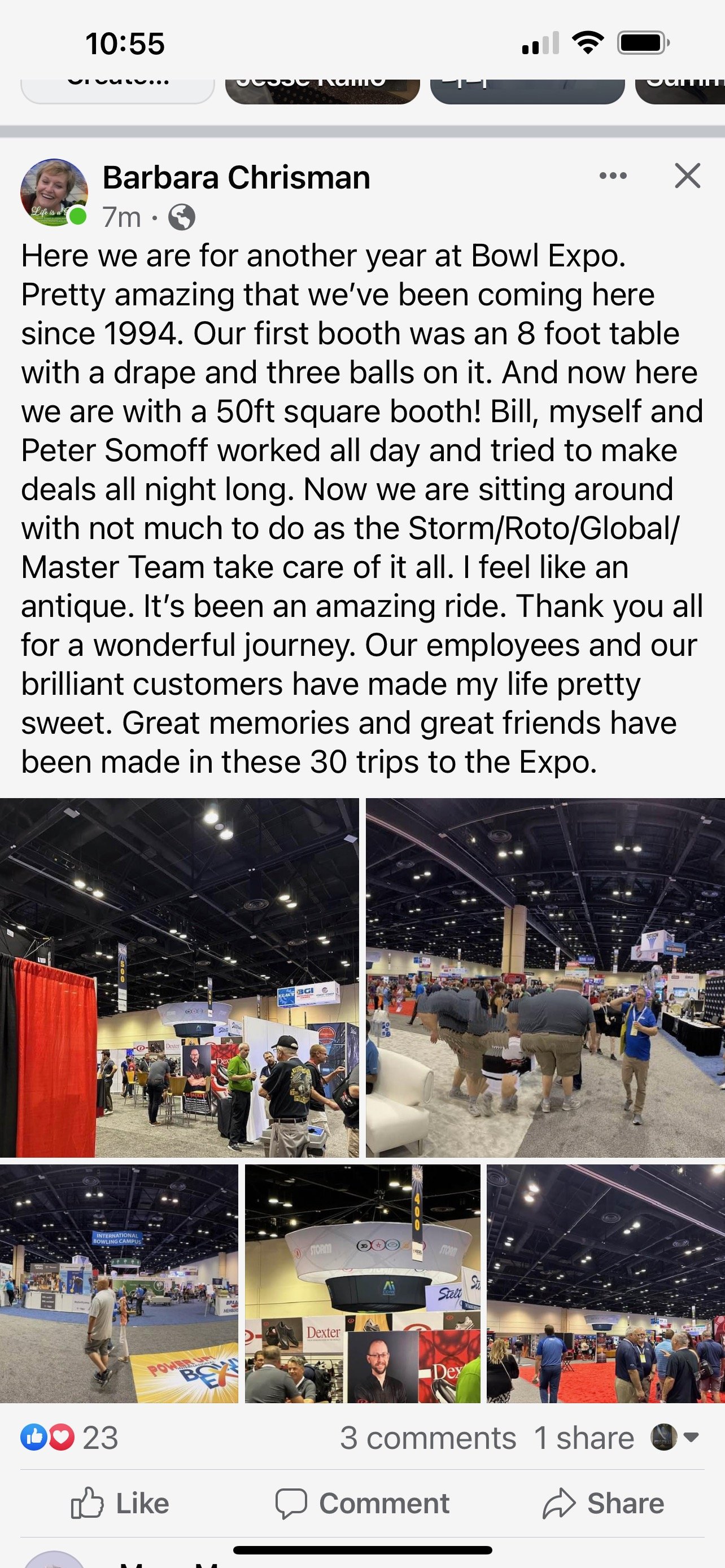 
Barbara Chrisman post for our 30th bowlexpo together.JPEG