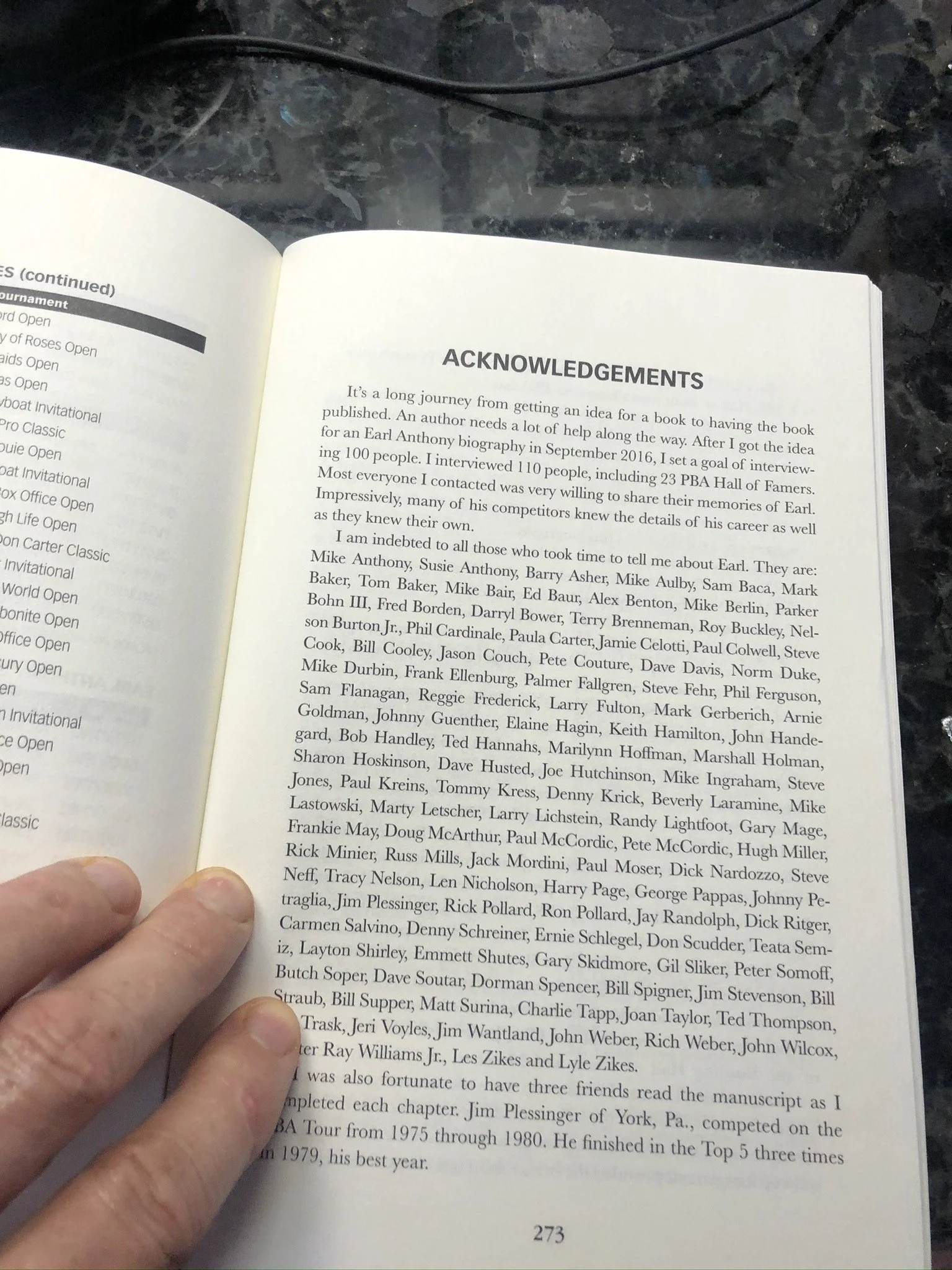 Earls book credit