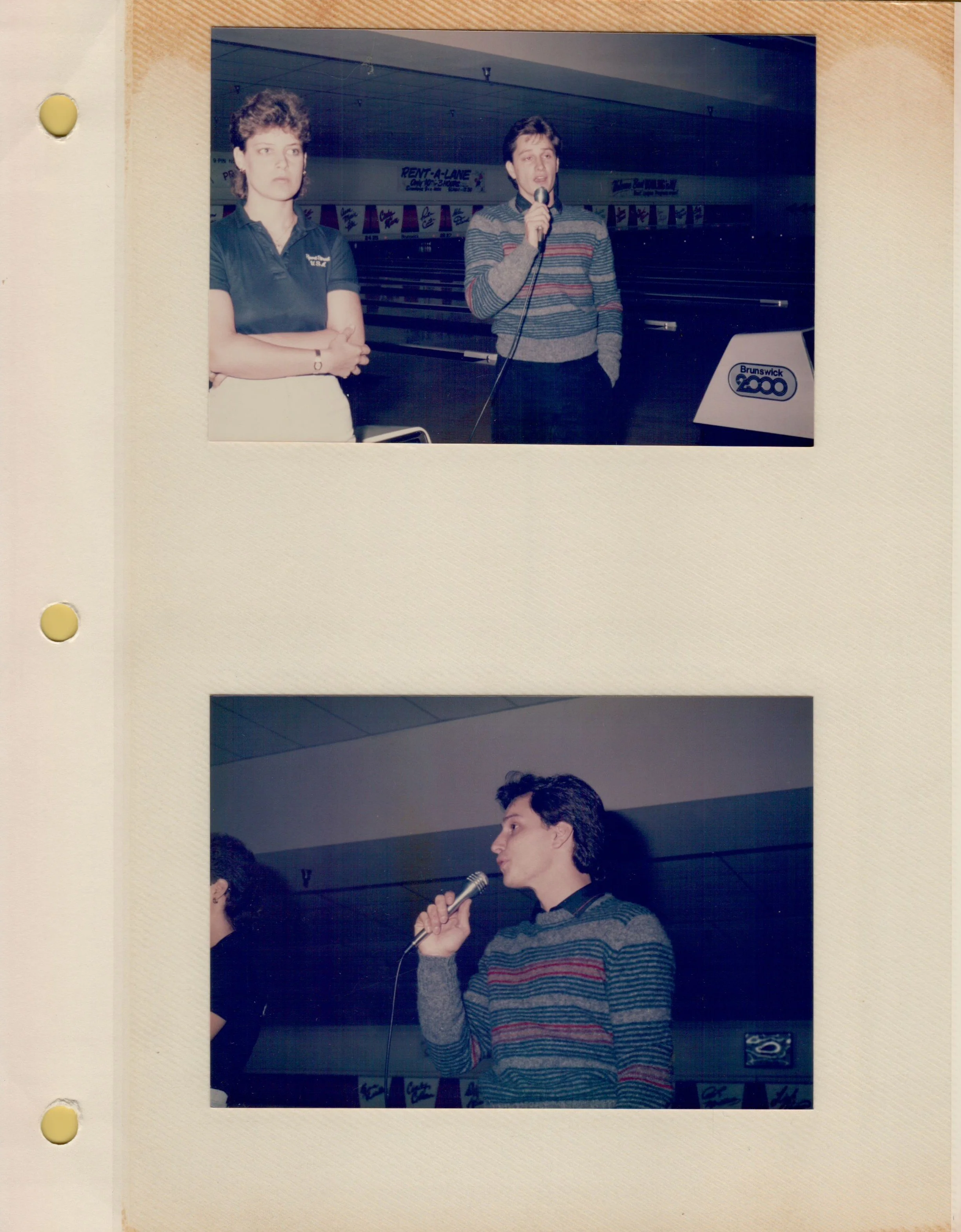 Giving a seminar with LPBT champion Alita Sill 1988.jpg