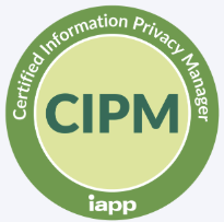 Certified Information Privacy Manager (CIPM) certification badge issued by the IAPP