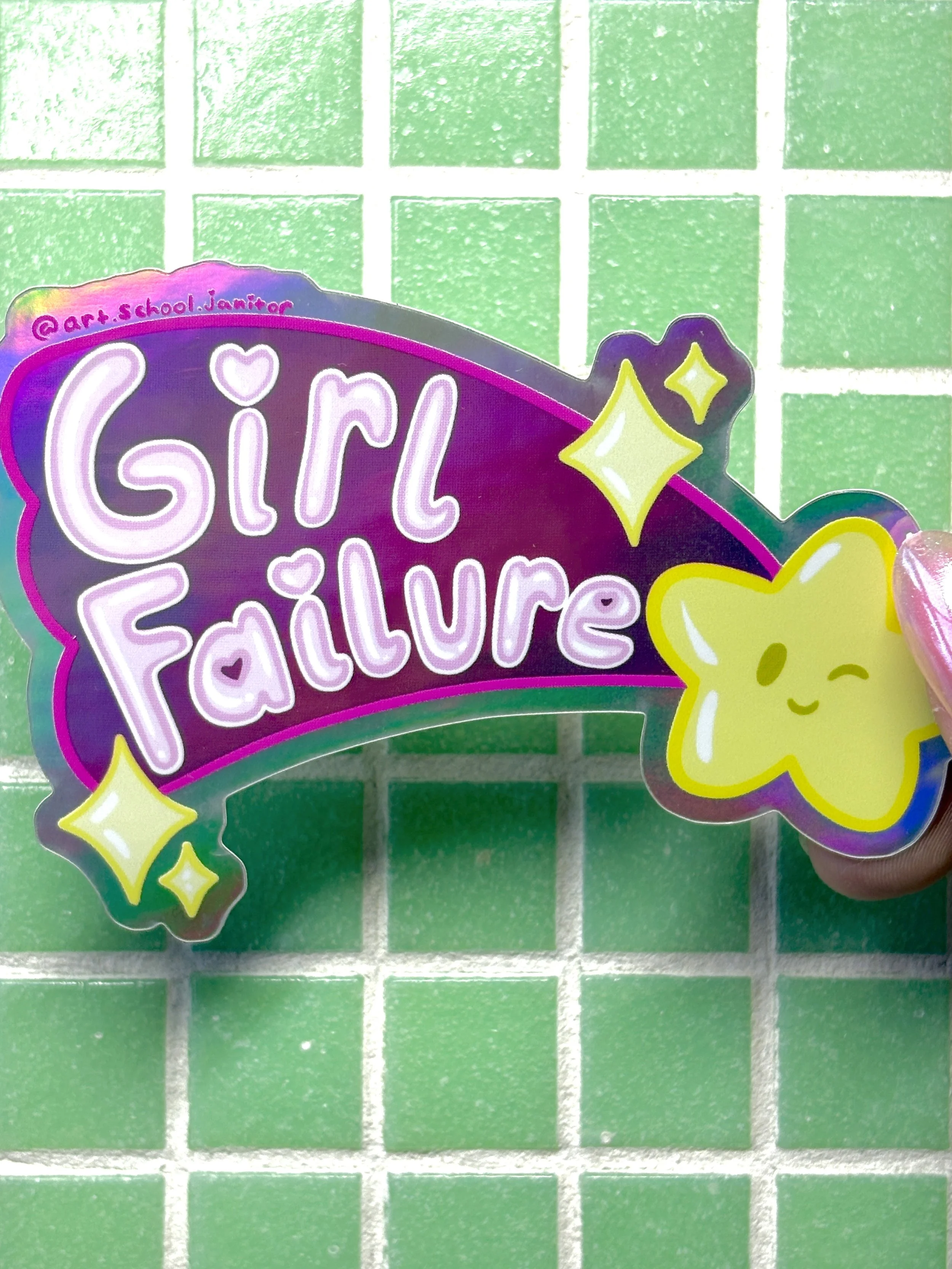 Girl Failure Sticker