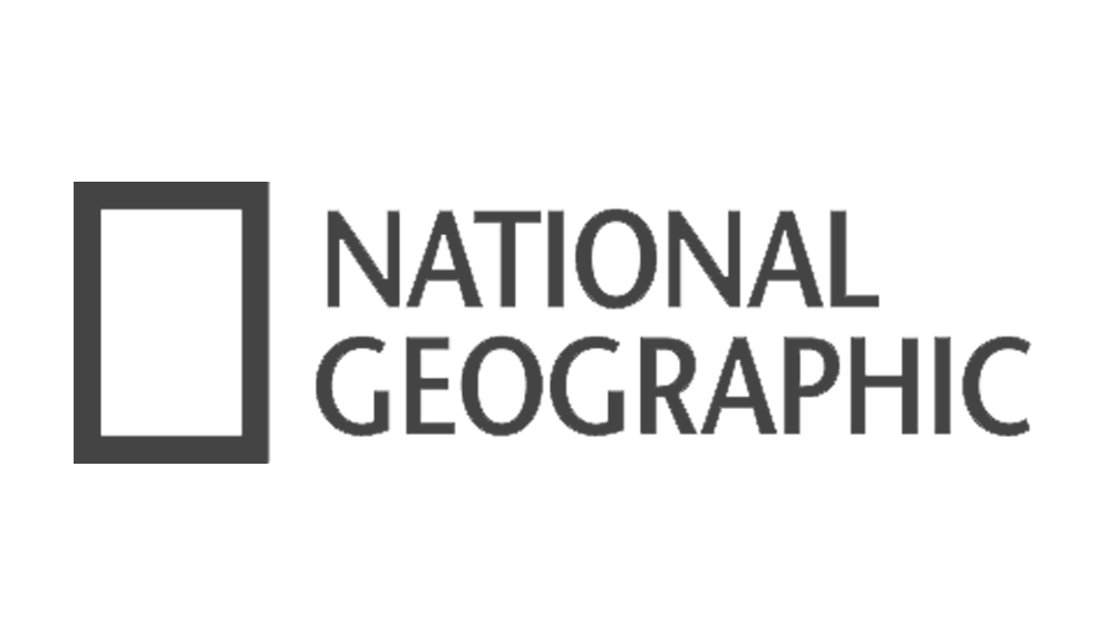 National Geographic logo with a black-and-white square outline and the words 'National Geographic' beside it.