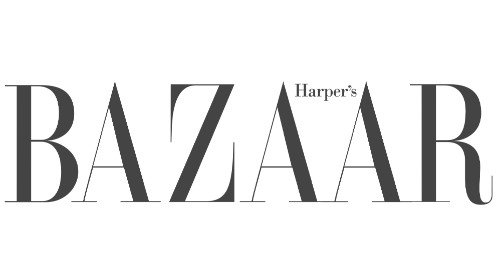 Harper's Bazaar logo in black text on a white background.