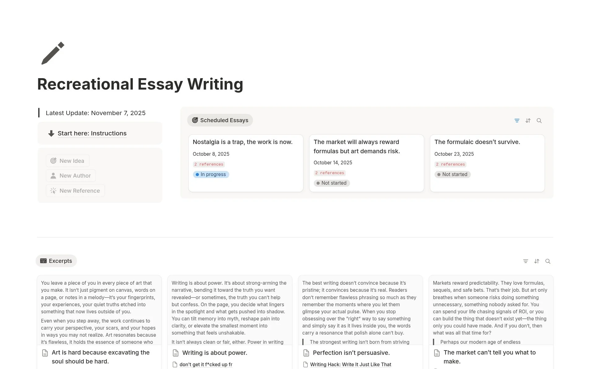 Recreational Essay Writing: Initial Setup Guide