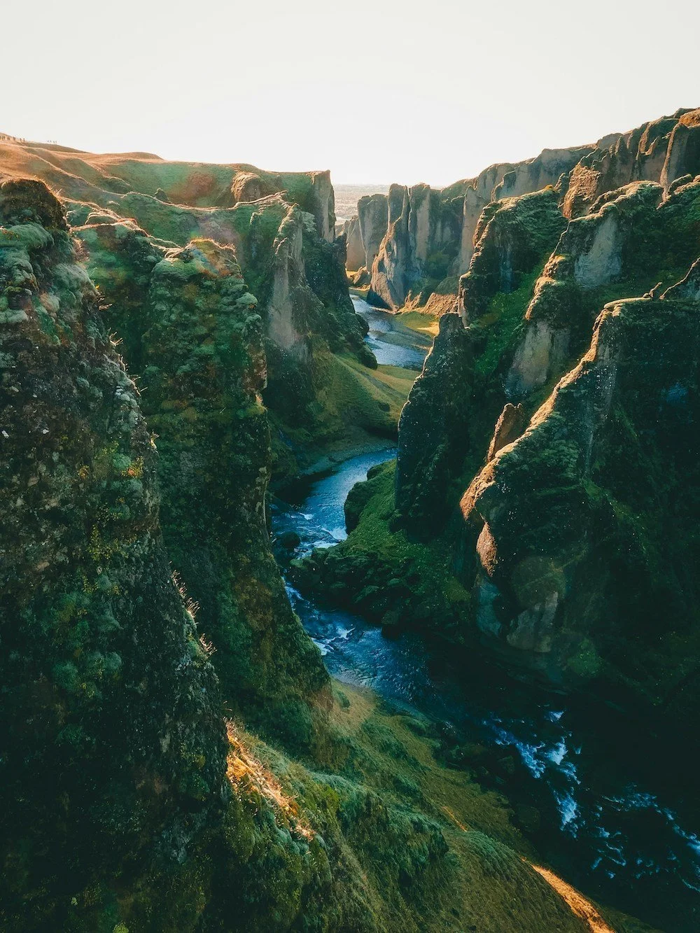 River winding through a canyon landscape