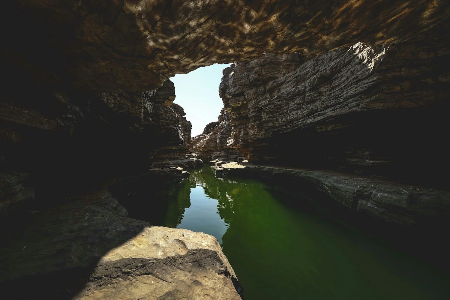 rock canyon opening to water symbolizing healing from generational trauma