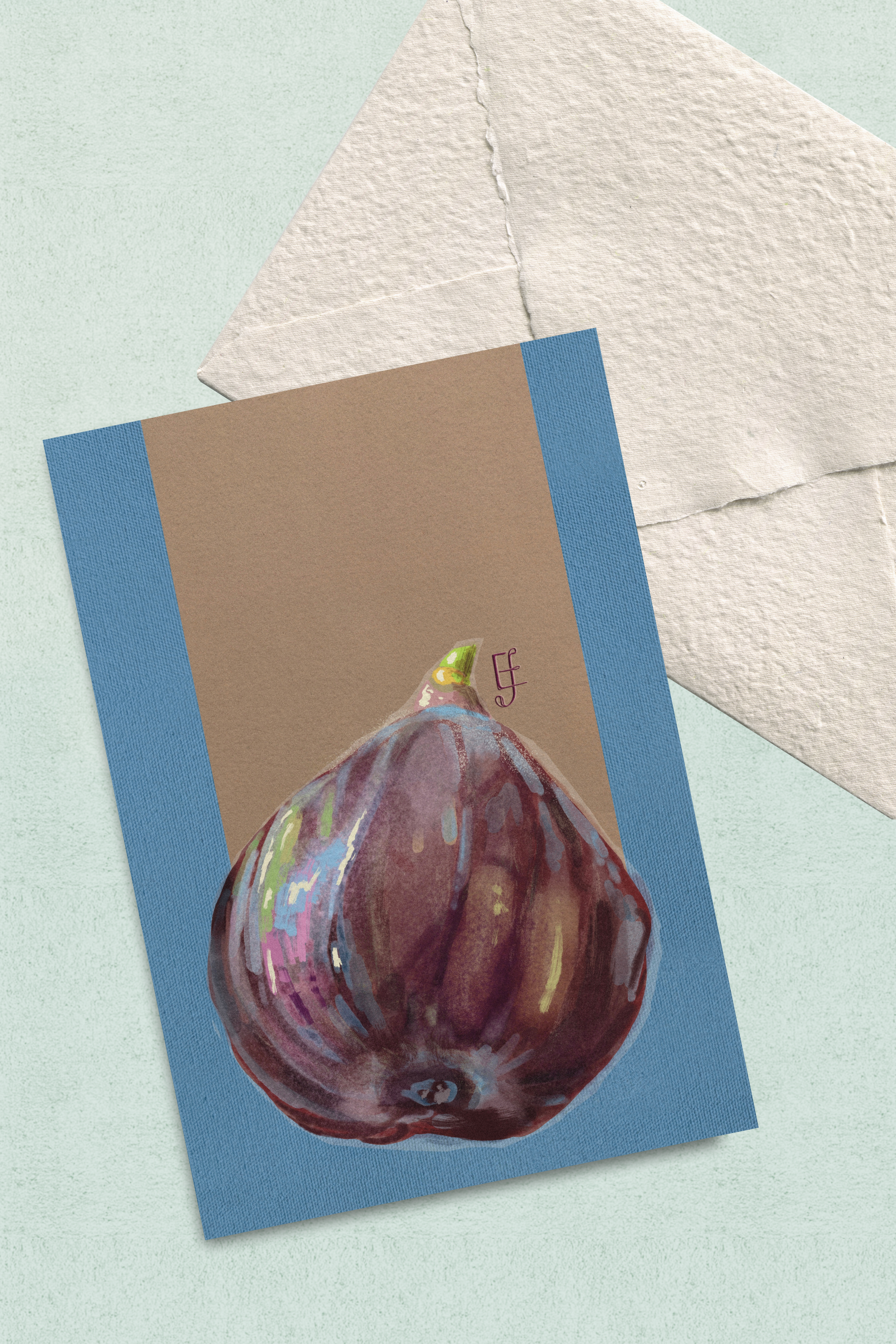 "Study of a Fig", Postcard Print