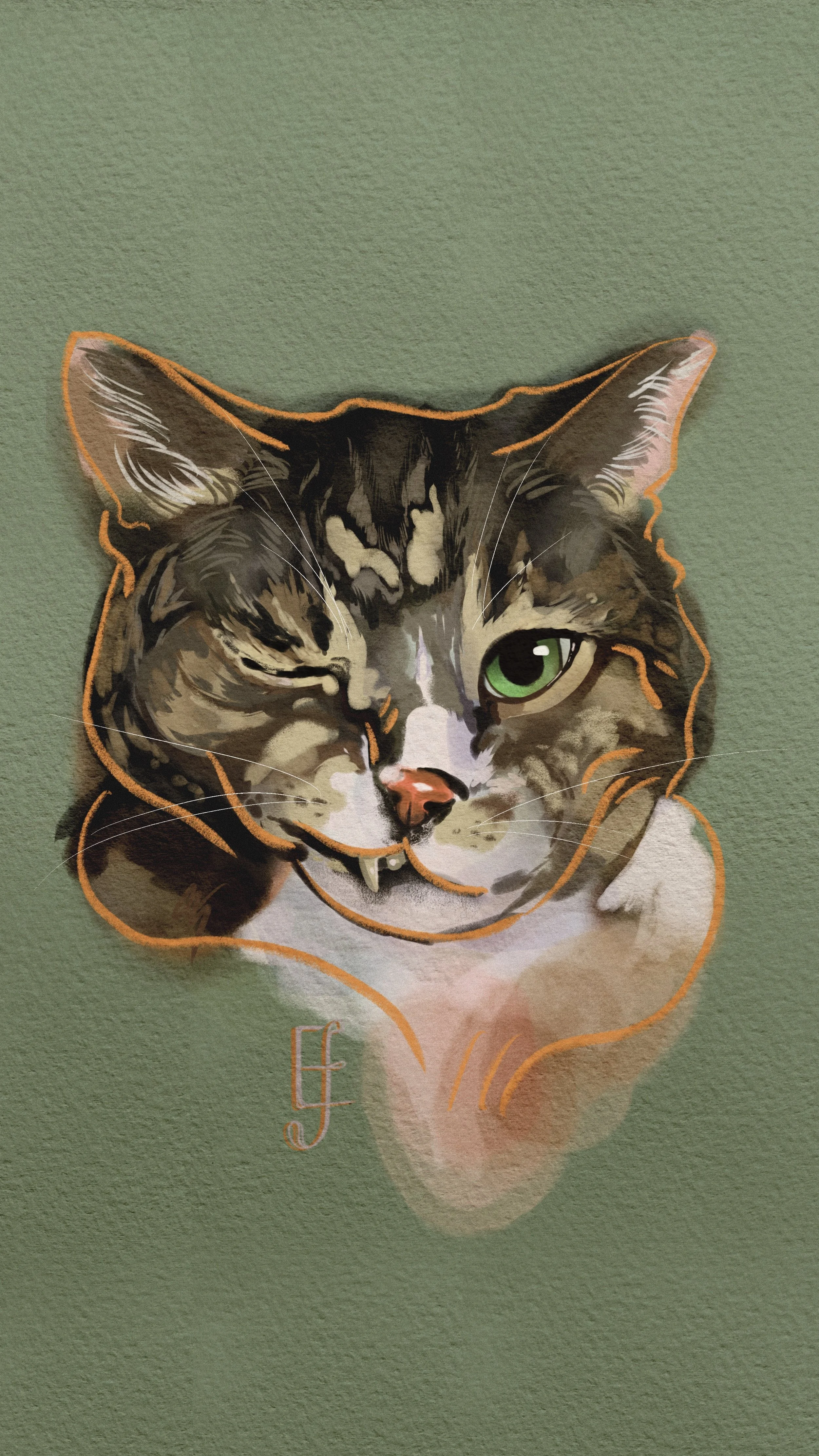 Pet Portrait Commission: Tier 1 - Stylized Pet, Simple Background